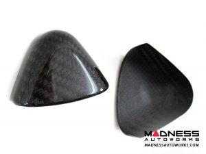 Alfa Romeo 4C Carbon Fiber Upper Safety Belt Ring Covers 